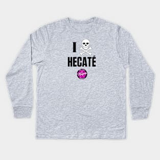 I (Skull & Crossbones) Hecaté Kids Long Sleeve T-Shirt